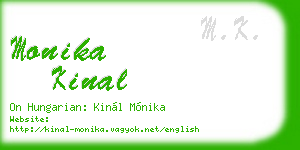 monika kinal business card